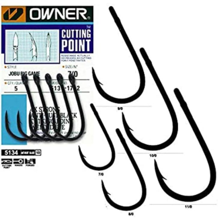 OWNER Big Game Hooks, JOBU 9/0 8/0 7/0 Made in Japan Nieuw., Watersport en Boten, Hengelsport | Zeevissen, Nieuw, Haak, Ophalen of Verzenden