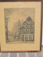 Amsterdam, ets v/d HALVEMAANSTEEG Herman Heuff, Ophalen of Verzenden