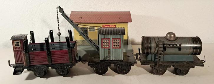 Dresler goederenloods en Bub kbn goederenwagens, Antiek en Kunst, Antiek | Speelgoed, Ophalen of Verzenden