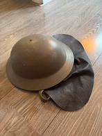 Brodie Helmet WW2 Dutch Civil Defence gemerkt: VB56 5SLN., Ophalen of Verzenden, Nederland, Helm of Baret