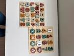 Houten Puzzel: Letters & Cijfers, Ophalen of Verzenden, Zo goed als nieuw, Puzzelen