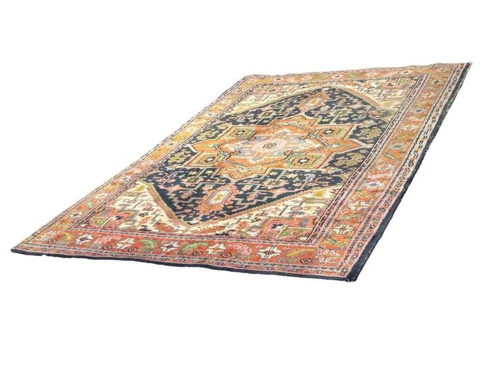 Vintage Tapijt Vloerkleed 194 X 295 Jaren 70, Huis en Inrichting, Stoffering | Tapijten en Kleden, Gebruikt, 200 cm of meer, Rechthoekig