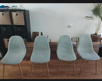 Eetkamerstoel grijs 4 stuks