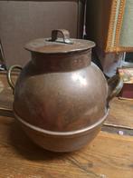 Antieke Koperen Pot met Deksel, Antiek en Kunst, Ophalen, Koper
