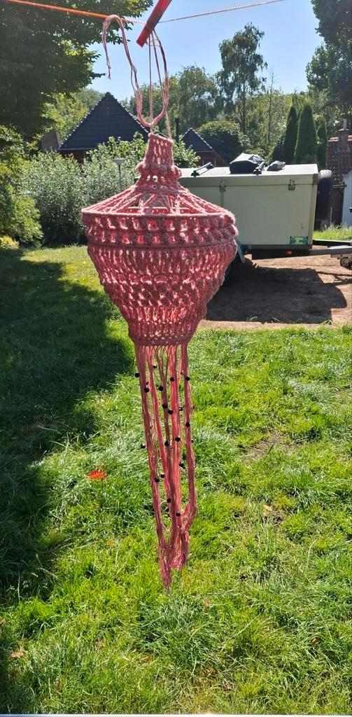 Gehaakte Lamp - Uniek en Handgemaakt!, Huis en Inrichting, Lampen | Hanglampen, Nieuw, Minder dan 50 cm, Overige materialen, Ophalen of Verzenden