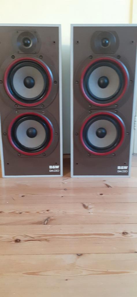 B&W DM 220, Audio, Tv en Foto, Luidsprekers, Gebruikt, Front, Rear of Stereo speakers, 60 tot 120 watt, Bowers & Wilkins (B&W)