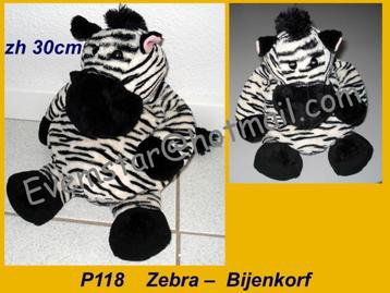 P118 Zebra - De Bijenkorf: grote zebra (40cm) beschikbaar voor biedingen