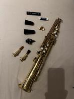 Blase BSS-800 sopraan saxofoon in nieuw staat!, Zo goed als nieuw, Met koffer, Sopraan, Ophalen