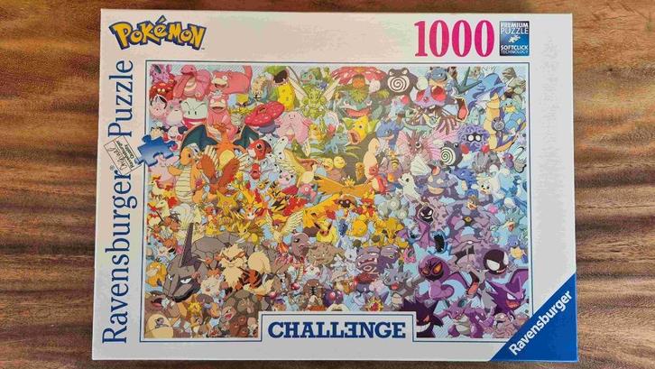 Ravensburger Challenge puzzel Pokémon 1000 stukjes, Hobby en Vrije tijd, Denksport en Puzzels, Gebruikt, Legpuzzel, 500 t/m 1500 stukjes