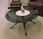 Tegen elk aannemelijk bod tka salontafel rookglas smeedijzer, Huis en Inrichting, Tafels | Salontafels, Ophalen, Gebruikt, 100 tot 150 cm