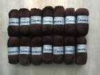 brei garen breiwol haak acryl donker bruin 14 bolletjes 40gr, Ophalen of Verzenden, Nieuw, Breien of Haken