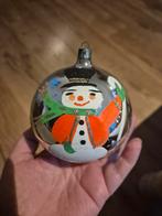 # kerst  oude kerstbal sneeuwpop, Ophalen of Verzenden