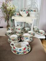 Booths Floradora thee servies 10 pers izgst antiek porselein, Antiek en Kunst, Ophalen