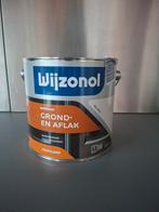 Wijzonol Grond- en Aflak RAL 9010 - 2.5L Nieuw, Wit, Nieuw, Ophalen of Verzenden, Lak