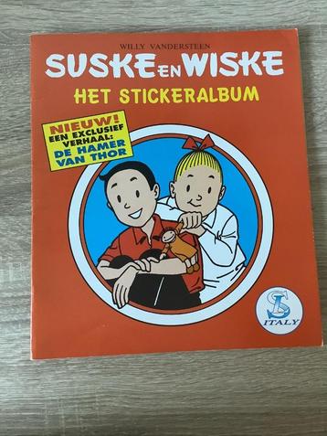 Suske & Wiske compleet sticker album incl. De hamer van Thor beschikbaar voor biedingen