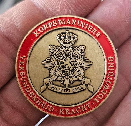 Korps Mariniers Fysieke Training & Sport Coin, Verzamelen, Militaria | Algemeen, Marine, Lintje, Medaille of Wings, Ophalen of Verzenden