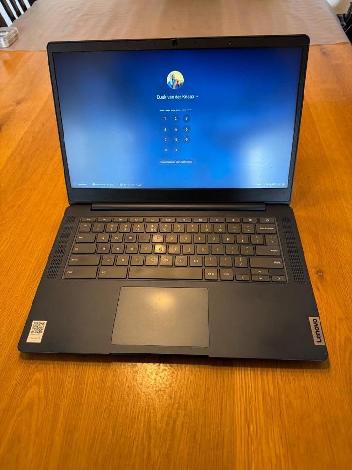 Lenovo IdeaPad 3 Chromebook, Computers en Software, Chromebooks, Zo goed als nieuw, 14 inch, 8 GB, 64 GB, Qwerty, Ophalen