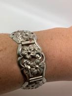K683 Prachtige zilveren paneel armband, Sieraden, Tassen en Uiterlijk, Antieke sieraden, Armband, Ophalen of Verzenden, Zilver