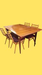 Vintage eettafel jaren 60 mid century , teak, Huis en Inrichting, Tafels | Eettafels, ,, Zo goed als nieuw, ,, ,