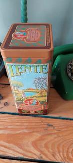 BROCANT VINTAGE KOFFIE BLIK KANIS & GUNNINK MET  SEIZOENEN, Verzamelen, Blikken, Ophalen of Verzenden, Gebruikt, Koffie, Overige merken