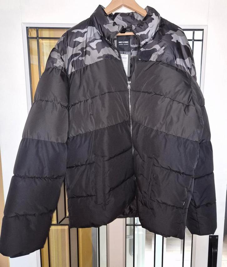 Nieuwe Only & Sons Jas - Stijlvol en Warm!, Kleding | Heren, Jassen | Zomer, Nieuw, Overige maten, Zwart, Ophalen of Verzenden