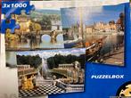 Legpuzzels. Drie puzzels van elk 1000 stukjes., Hobby en Vrije tijd, Denksport en Puzzels, Ophalen, 500 t/m 1500 stukjes