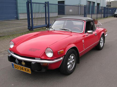Triumph Spitfire 1500 Soft Top Benz/LPG (bj 1979), Auto's, Oldtimers, Bedrijf, Te koop, Open dak, Triumph, LPG, Cabriolet, Handgeschakeld