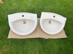 2x Sfinx wastafels keramiek met evt 2 Grohe mengkranen, Ophalen, Zo goed als nieuw, Minder dan 100 cm, Wasbak of Wastafel