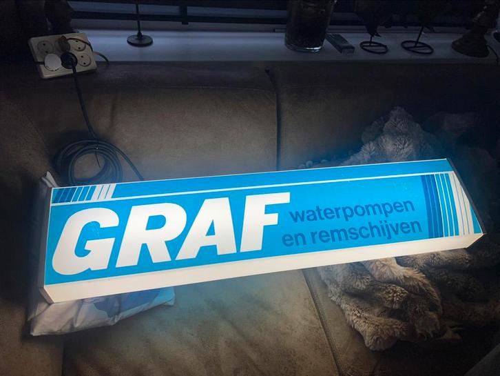 Jaren 90 lichtbak reclame, Antiek en Kunst, Antiek | Lampen, Ophalen