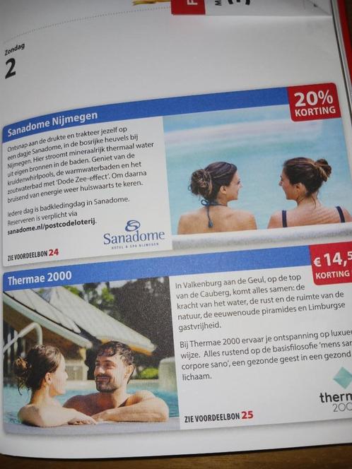 Kortingbon voor 20% korting bij Sanadome Nijmegen, Tickets en Kaartjes, Kortingen en Cadeaubonnen, Drie personen of meer, Spa of Sauna