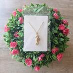 Goudkleurige rvs ketting. 'Zeepaardje', Sieraden, Tassen en Uiterlijk, Kettingen, Ophalen of Verzenden, Zo goed als nieuw, Goud