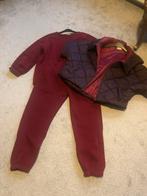 Te koop nieuw yogging  pak Bordeaux rood met bodywarmer, Ophalen of Verzenden, Zo goed als nieuw, Maat 38/40 (M), Rood