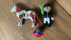 Playmobil 4641 meisje met pony paardrijden manege, Ophalen, Gebruikt, Complete set