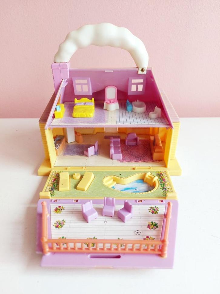 Blue Box Tiny Dreams 1993 - huisje met meubeltjes, Verzamelen, Speelgoed, Gebruikt, Ophalen of Verzenden