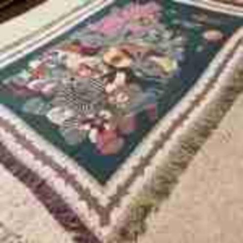 Grand foulard woonkleed met beren patroon 174/125, Huis en Inrichting, Woonaccessoires | Plaids en Woondekens, Zo goed als nieuw