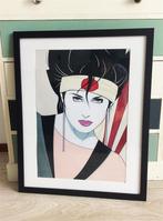 40x50cm Pop Art Patrick Nagel Sushi Girl Affiche Poster, Ophalen of Verzenden, Nieuw, A1 t/m A3, Film en Tv