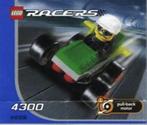 Lego 4300 racers: green racer., Ophalen of Verzenden, Gebruikt, Complete set, Lego