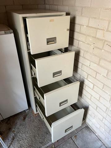 Schwab brandkast/archiefkast/ladekast/dossierkast (4 lades)  beschikbaar voor biedingen