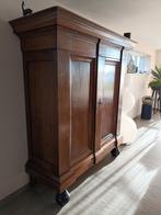 Prachtige massief eikenhouten notariskast, Antiek en Kunst, Ophalen of Verzenden
