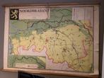 Noord brabant kaart uit 1950 gedetailleerd afb met tekst, Antiek en Kunst, Antiek | Schoolplaten, Ophalen of Verzenden, Aardrijkskunde