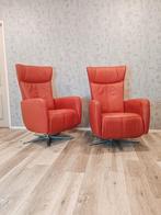 Set Prominent Sorisso leren design relax fauteuils zgan, Huis en Inrichting, Fauteuils, Prominent, Leer, Ophalen of Verzenden