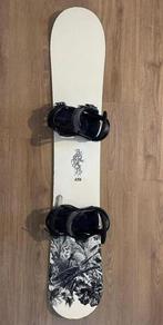 Snowboard Burton A59 grasshopper met bindingen en tas, Sport en Fitness, Snowboarden, Ophalen of Verzenden, Gebruikt, Board