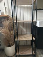 Stijlvolle metalen rek met houten planken, Huis en Inrichting, Ophalen, Zo goed als nieuw