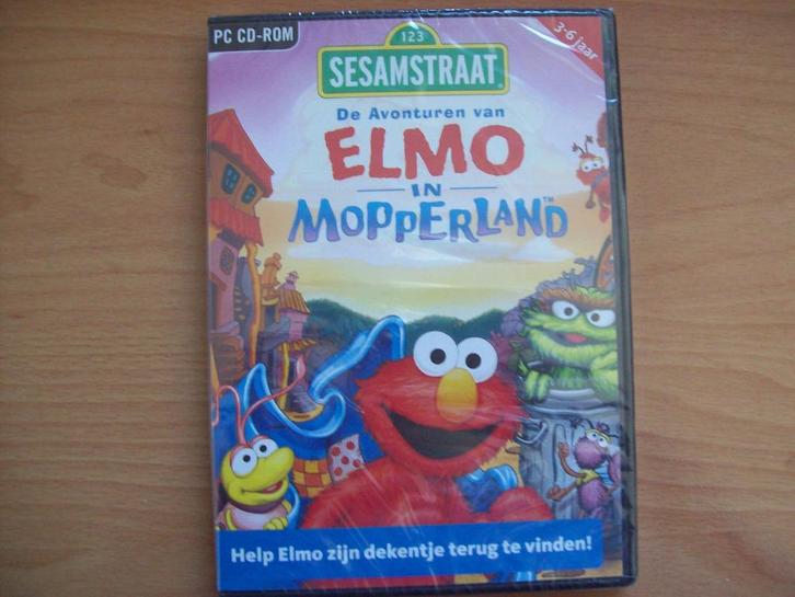 Elmo in Mopperland (Nieuw in folie!) Sesamstraat, PC, Spelcomputers en Games, Games | Pc, Nieuw, Puzzel en Educatief, 1 speler