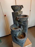 Tuinfontein met 4-staps waterval + pomp, Tuin en Terras, Ophalen of Verzenden, Zo goed als nieuw, Beton, Fontein