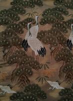 Antieke Japanse obi zijde 38x65cm tot 250x65cm kussen tas, Hobby en Vrije tijd, Stoffen en Lappen, Overige kleuren, Verzenden