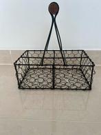 Nieuw Brocante ijzeren mandje met 6 vakverdelig, Ophalen of Verzenden, Nieuw, Rond, Overige materialen