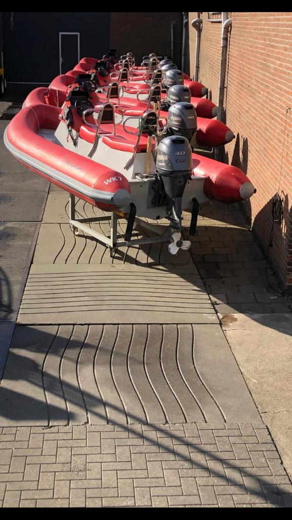 Rib incl 40pk Yamaha verhuur vloot, Watersport en Boten, Rubberboten, Gebruikt, Overige merken, Overige materialen, Minder dan 70 pk