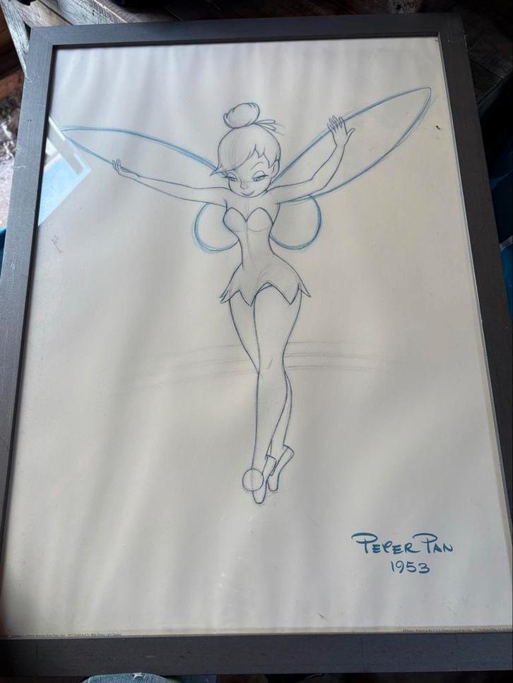 Walt Disney Original Art Classics Tinkerbell - 1953, Antiek en Kunst, Kunst | Tekeningen en Foto's, Ophalen