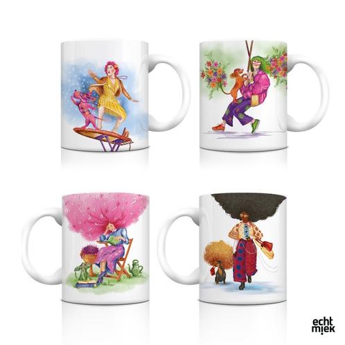 Teckel mokkenset, Huis en Inrichting, Keuken | Servies, Nieuw, Kop(pen) en/of Schotel(s), Overige stijlen, Keramiek, Ophalen of Verzenden